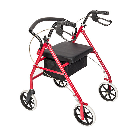 Foldable Walker Rollator with Seat and Hand Brakes – Smooth Mobility, Ultimate Comfort
