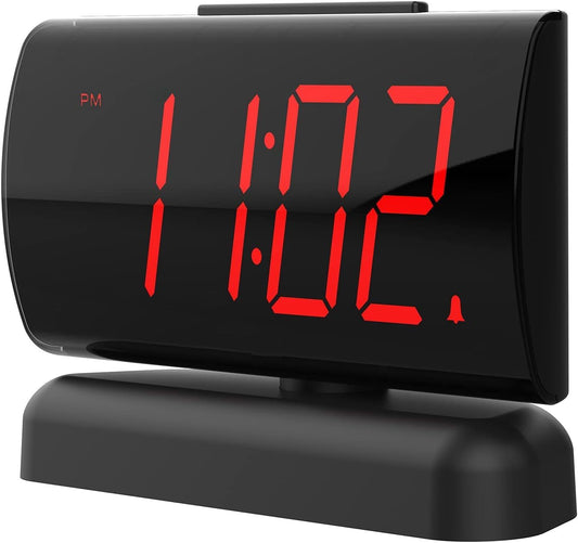 Senior-Friendly Bedside Alarm Clock – Simple Setup with AC Power and Battery Backup
